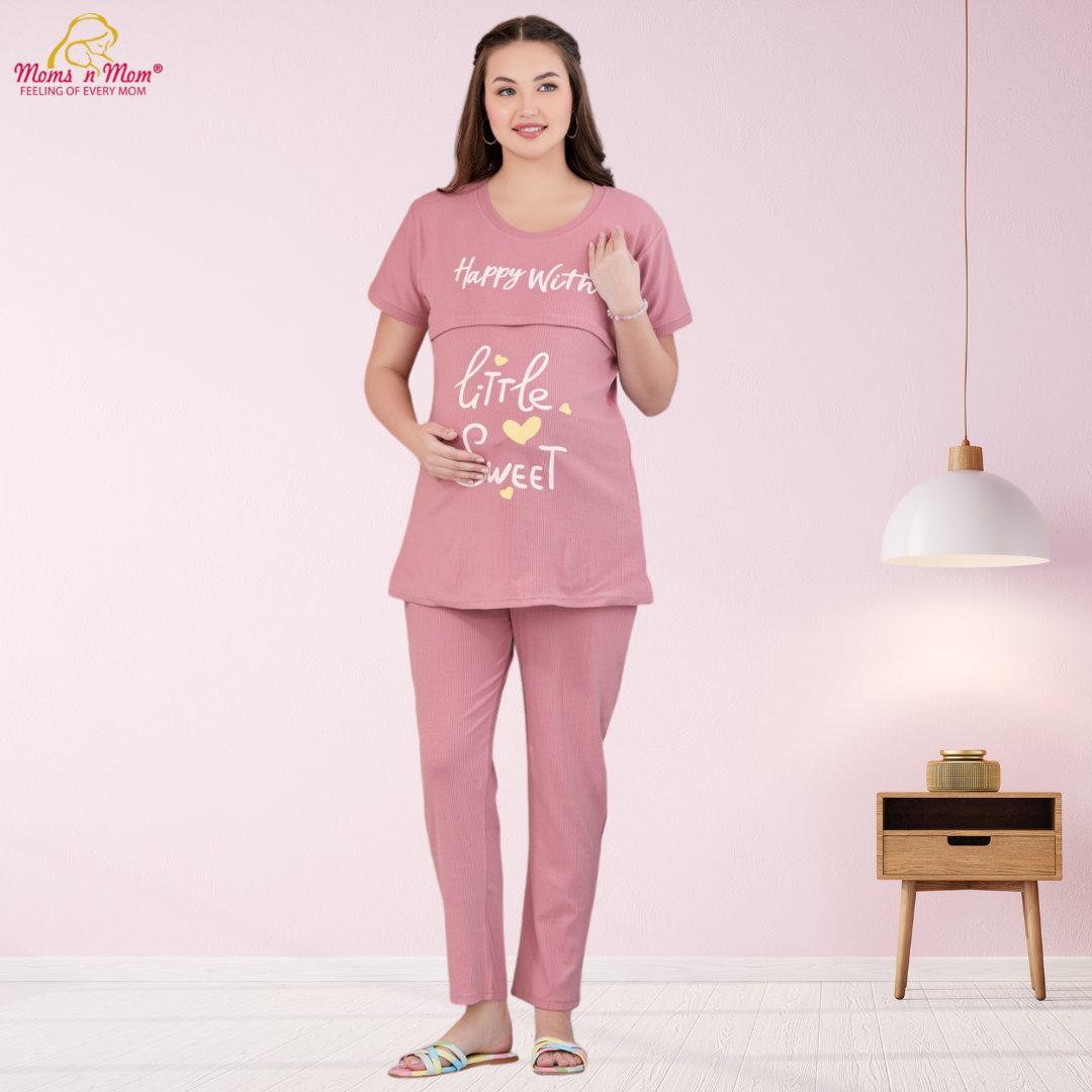 Moms N Mom Hosiery Maternity Night Suit