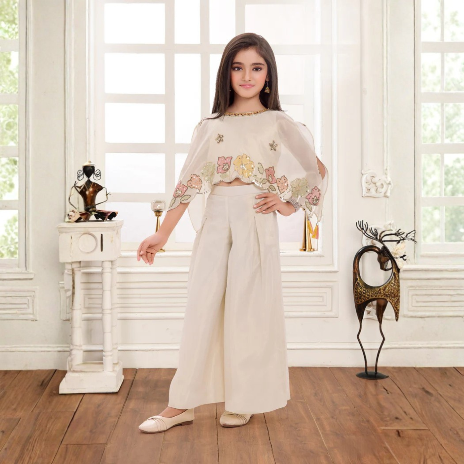Smile Baby Cream Co-Ord Set for Girls – SMILE BABY