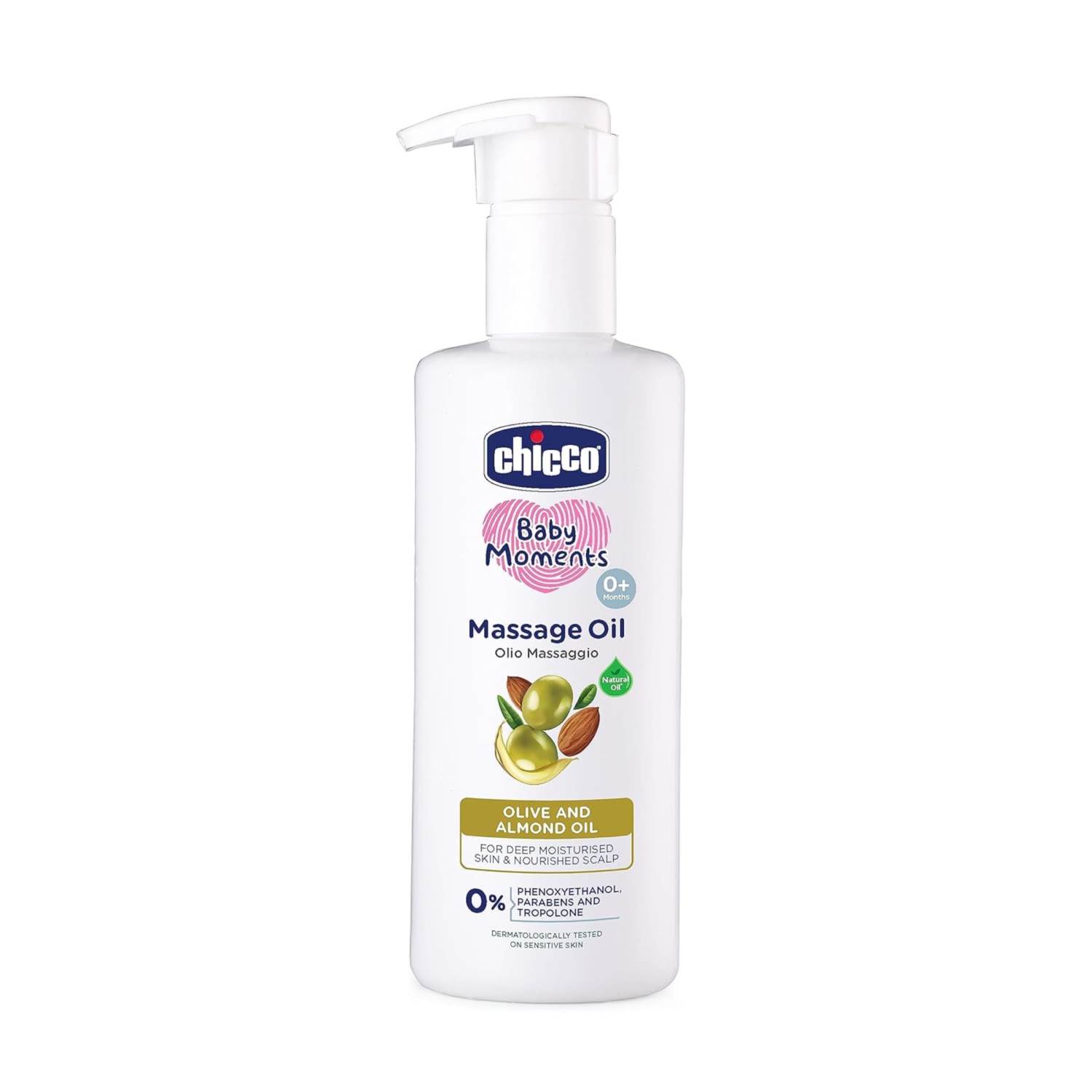 Chicco Baby Moments Massage Oil, New Advanced Non-sticky & Moisturizing  Formula with Natural Ingredients to Prevent Dryn :: SMILE BABY