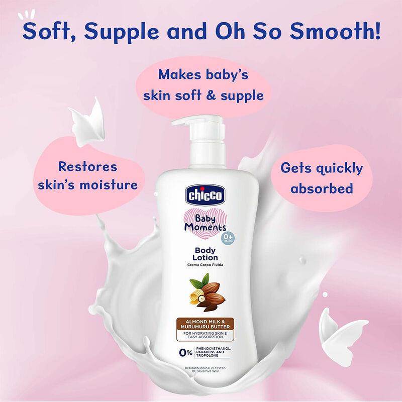 Chicco Baby Moments Body Lotion, New Advanced Formula with Natural  Ingredients for Daily Moisturization, Suitable for Ba :: SMILE BABY
