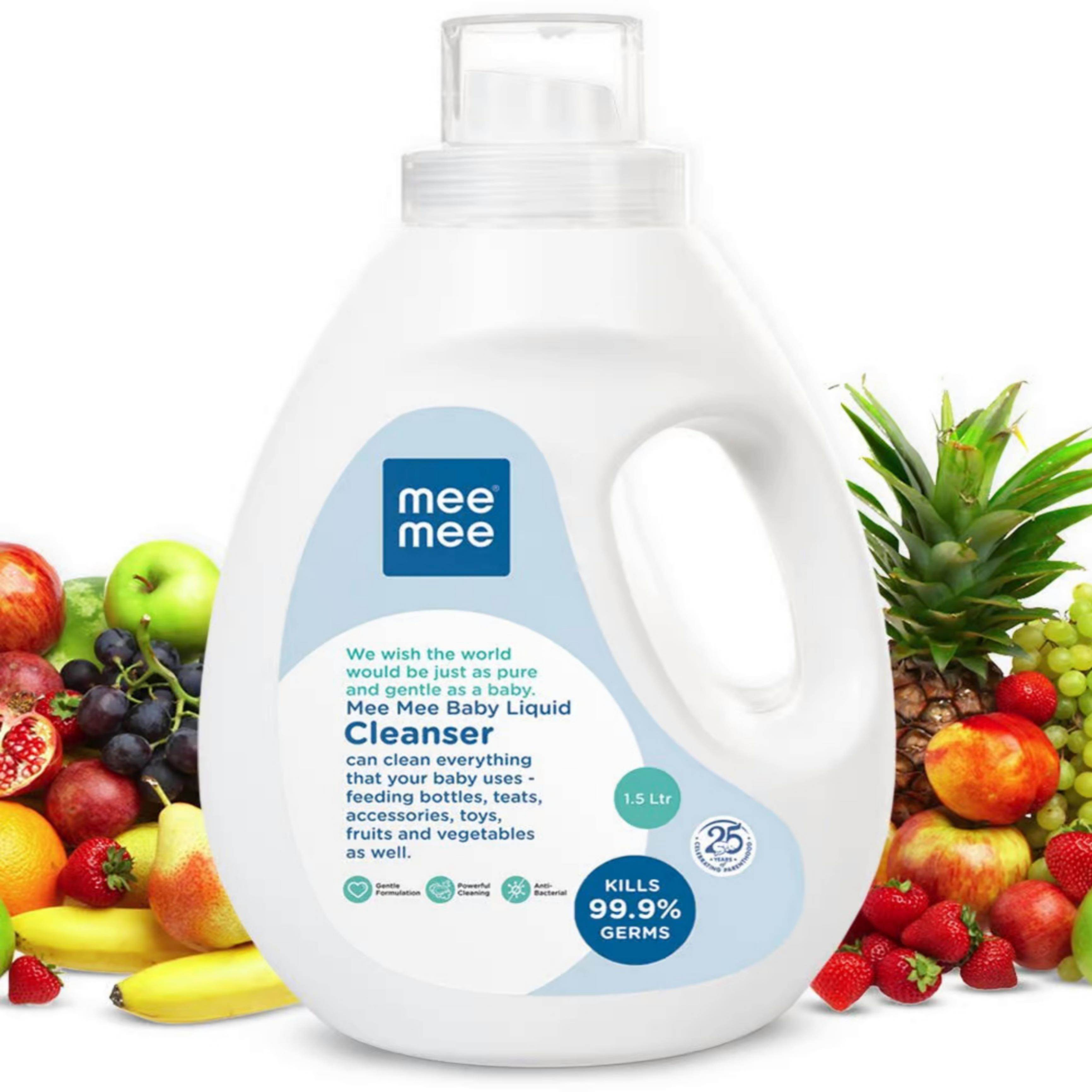 Mee Mee Anti-Bacterial Baby Liquid Cleanser for Fruits, Bottles,  Accessories & Toys (500 ml - Bottle): Buy Online at Best Price in UAE 