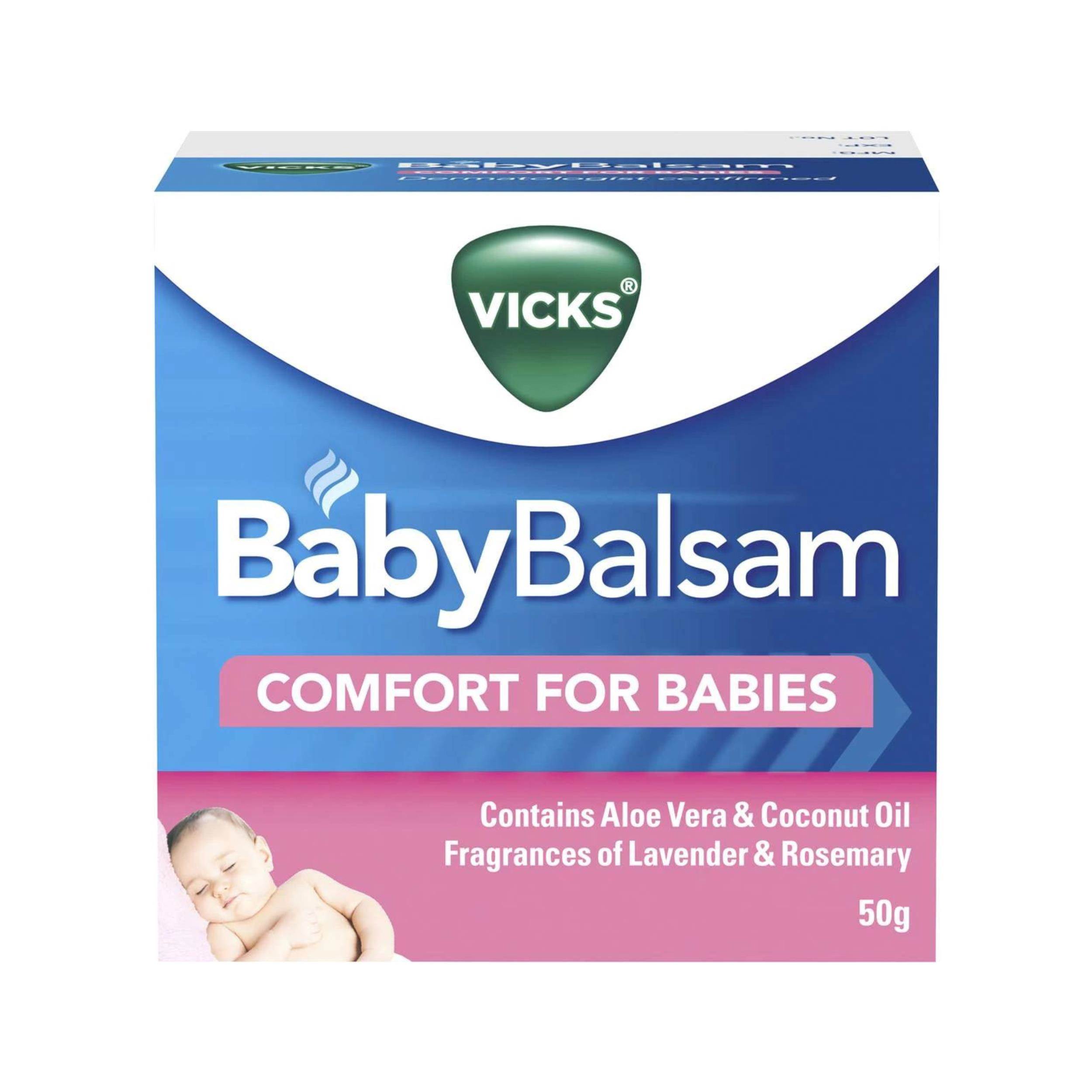 Vicks Baby Balsam Decongestant Chest Rub 50g :: SMILE BABY