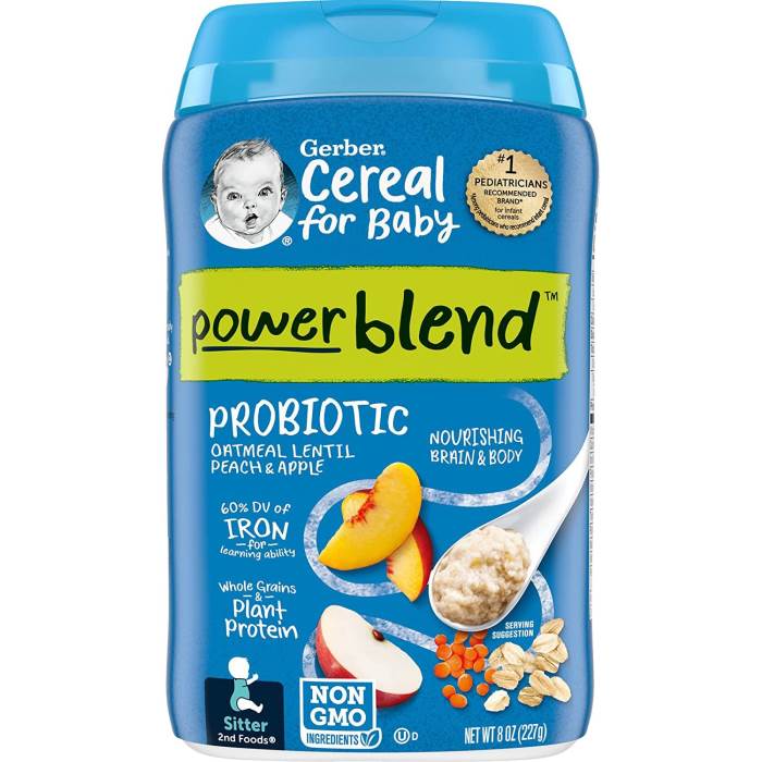 Gerber Baby Food Cereal OATMEAL PEACH APPLE Infant for 6 Months + ( 227 gm )