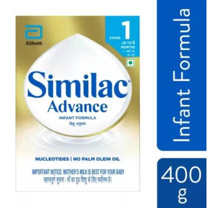 Similac Advance Stage 1 Infant Formula Up To 6 months, 400 g Carton