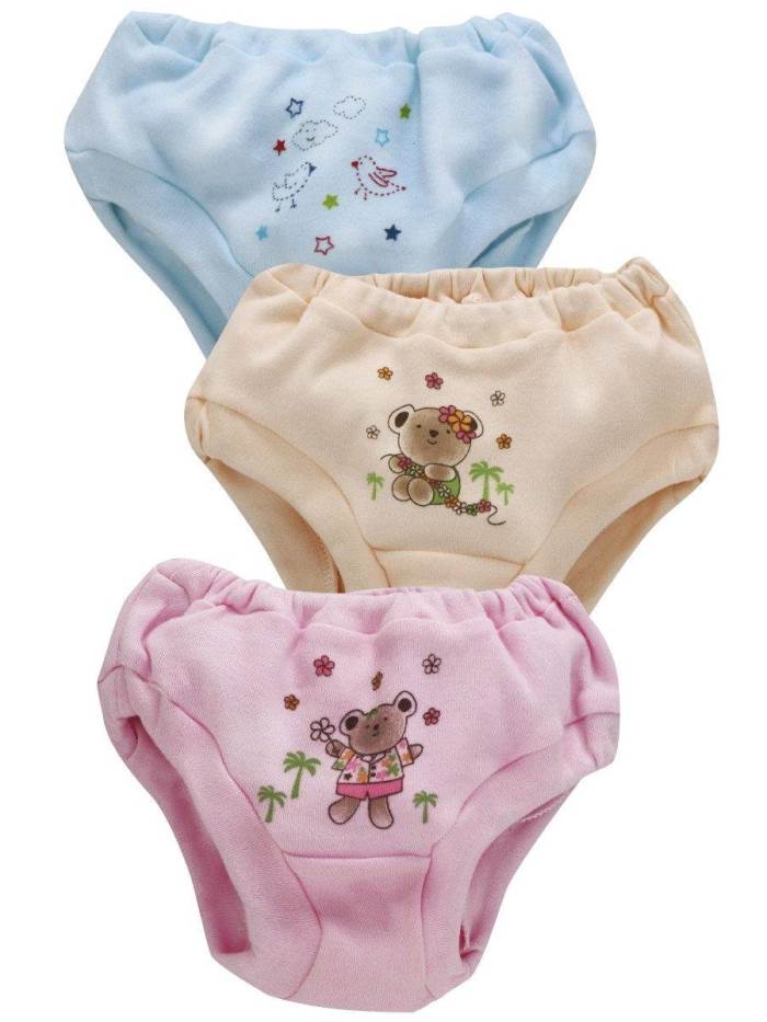 Zero Bloomers Teddy Bear Print Pack of 3 - LC Multicolor