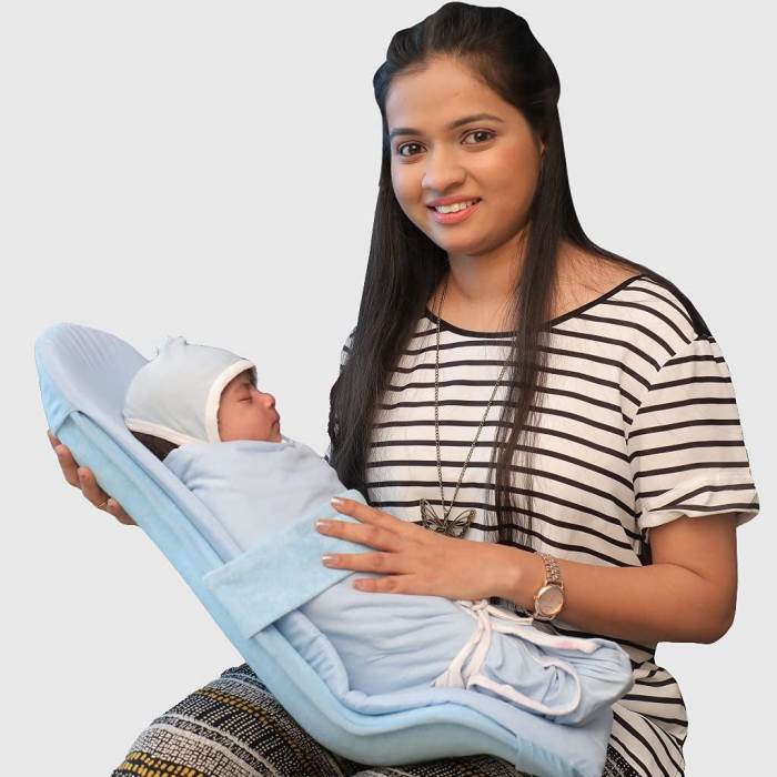 HOOPA Infant Carrier, Pink | Feeding Pillow | Infant Carrier | Baby Carrier, Reclined Carrier