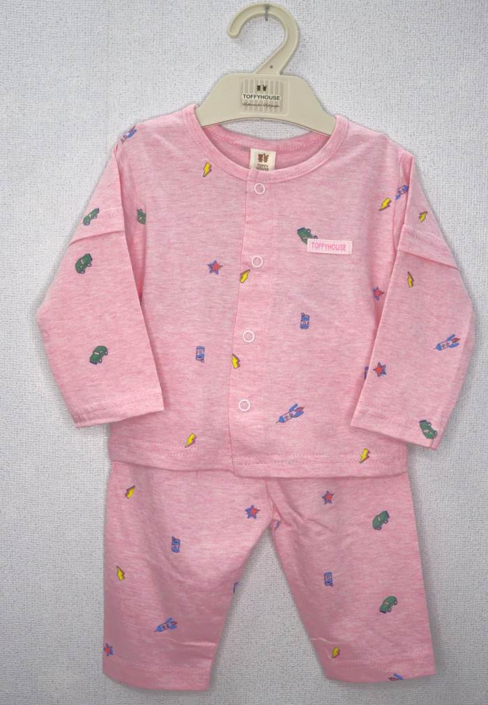 TOFFY HOUSE GIRLS COTTON FULL NIGHT SUIT 20762/PINK