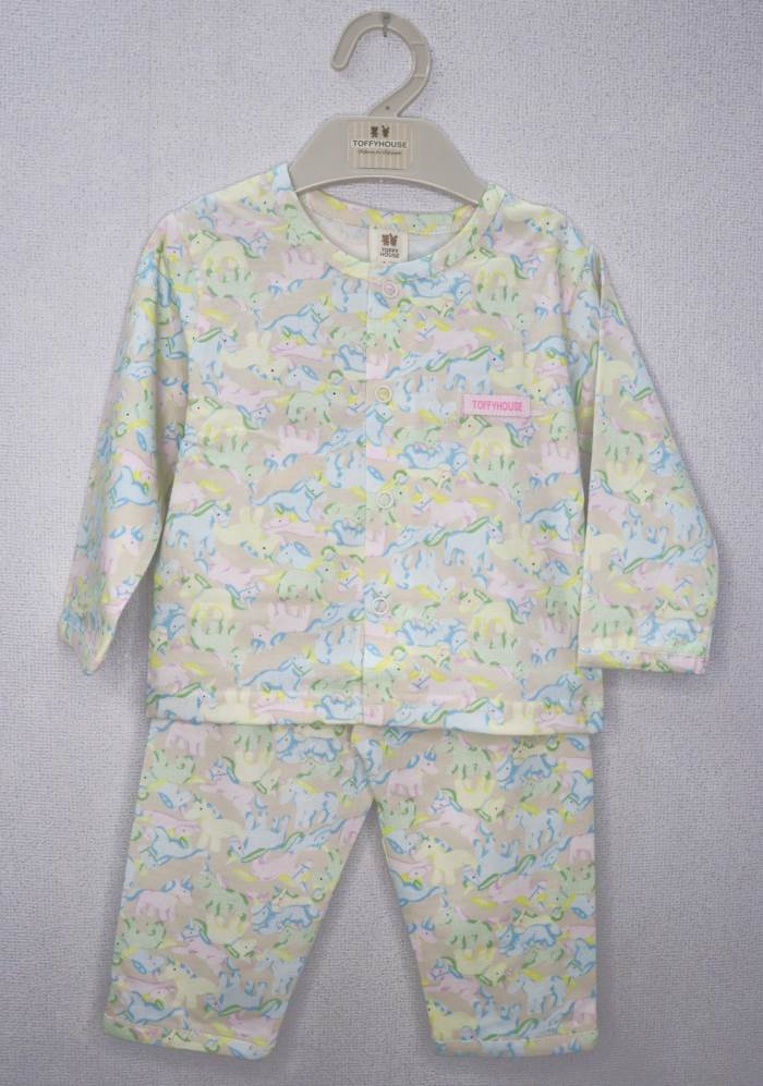 TOFFY HOUSE GIRLS COTTON FULL NIGHT SUIT 20958/GREEN