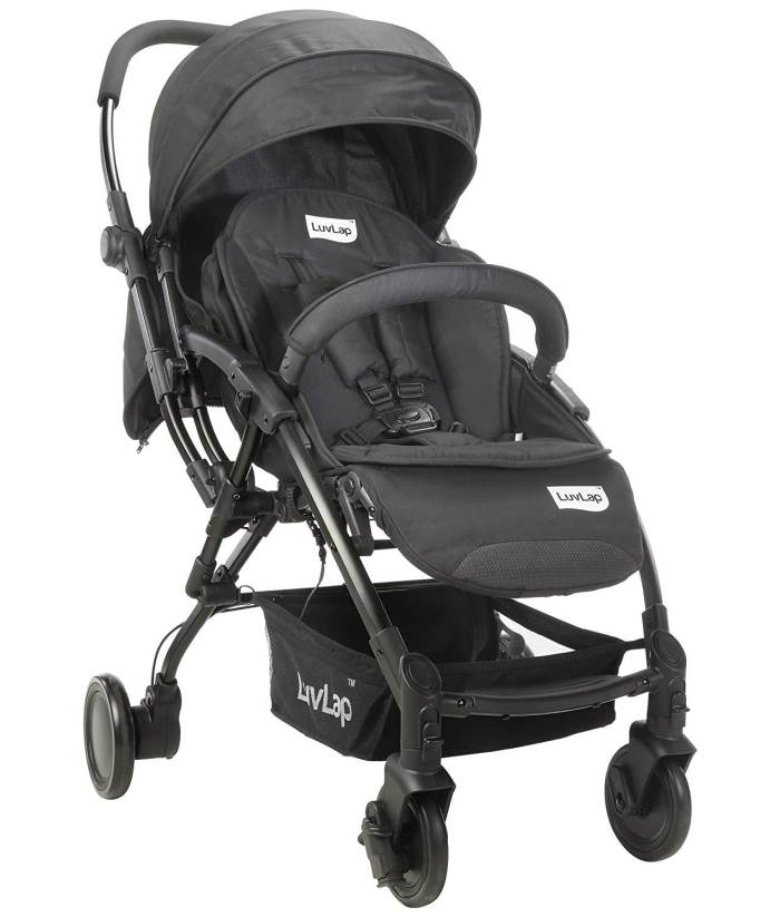 Luvlap Royal Baby Stroller Pram (Black)