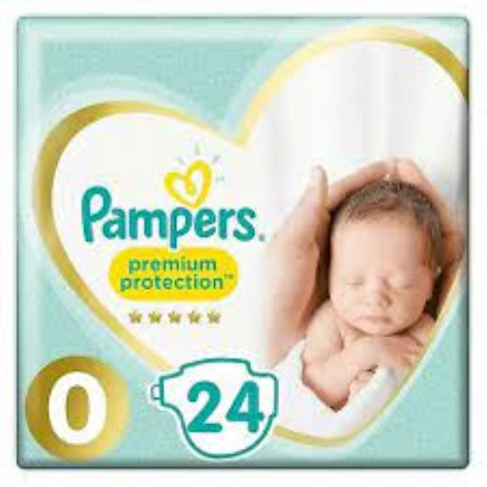 Pampers Premium Protection, Size 0, Newborn, 0-2 kg, Carry Pack