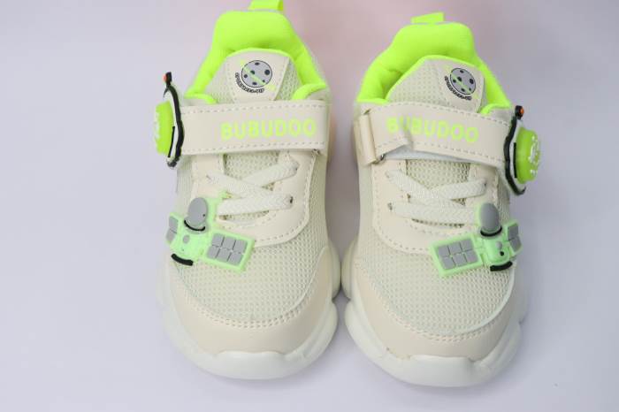 SMILE BABY BOYS CASUAL SHOES WITH VELCRO CLOSURE 2206/NEON/CREAM