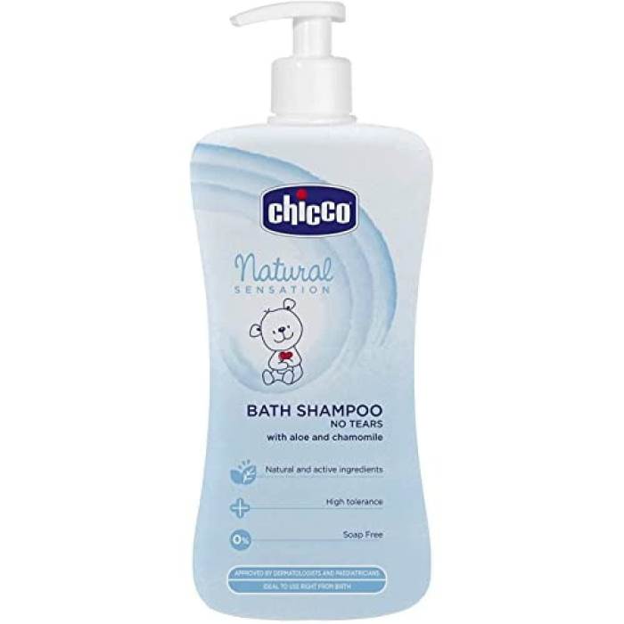 Chicco Natural Sensation Bath Shampoo No Tears, Mother’s Womb Like Care, 0m+