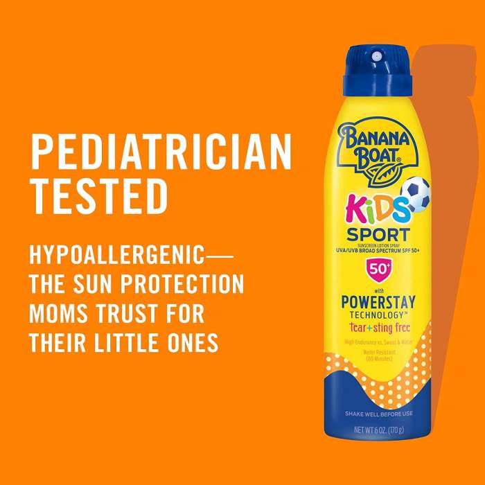 Banana Boat Kids Sport Tear-Free Sunscreen Spray, Spf 50+
