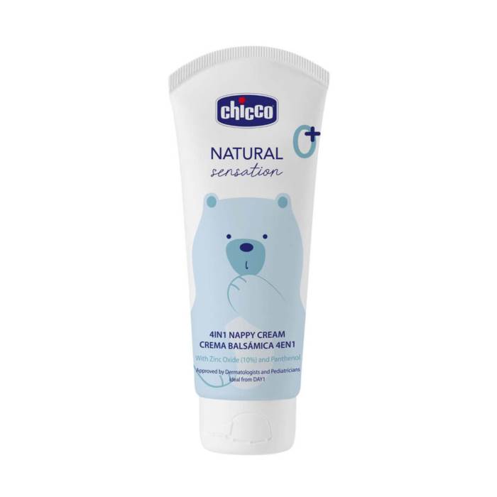 Chicco 4 in1 Natural Sensation Nappy Cream (Blue, 100ml)