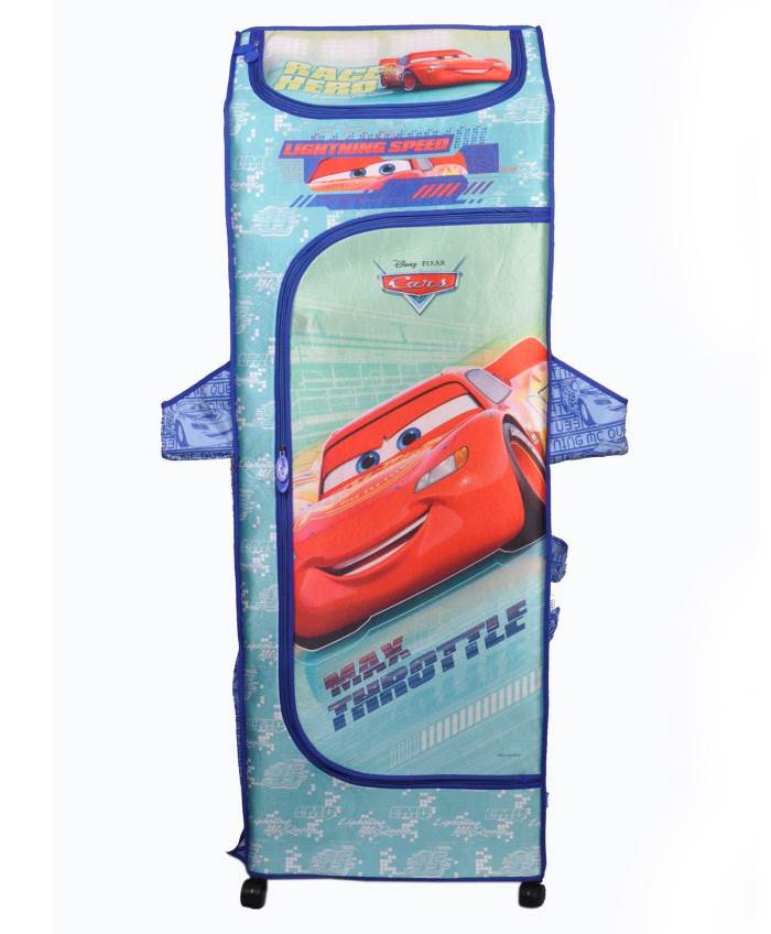 Disney Race Hero Multi Color 5 Shelf Kids Poratble Wardrobe(KDWL 08)