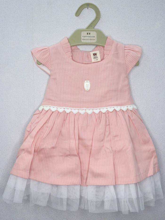 TOFFY HOUSE GIRLS DAILY WEAR FROCK 51176/PEACH