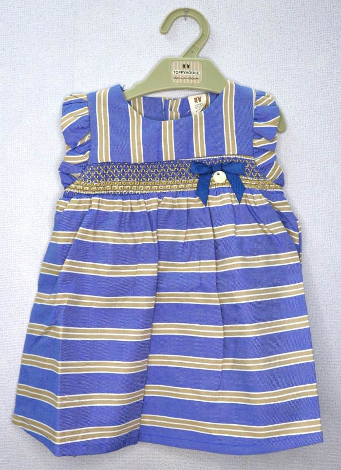 TOFFY HOUSE GIRLS DAILY WEAR FROCK 51334/NAVY