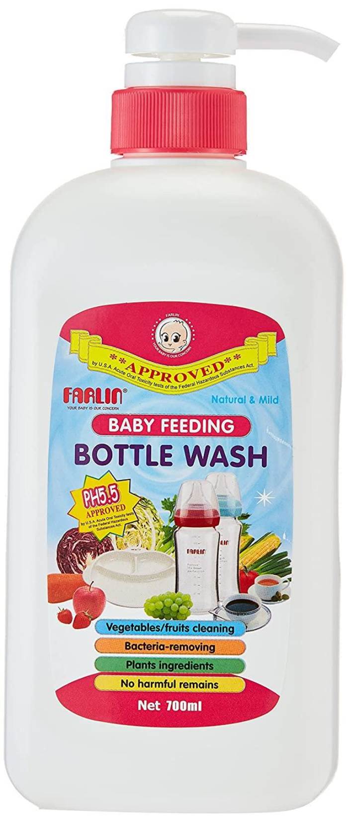 FARLIN Anti-Bacterial Baby Liquid Cleanser for Fruits, Bottles, Accessories & Toys