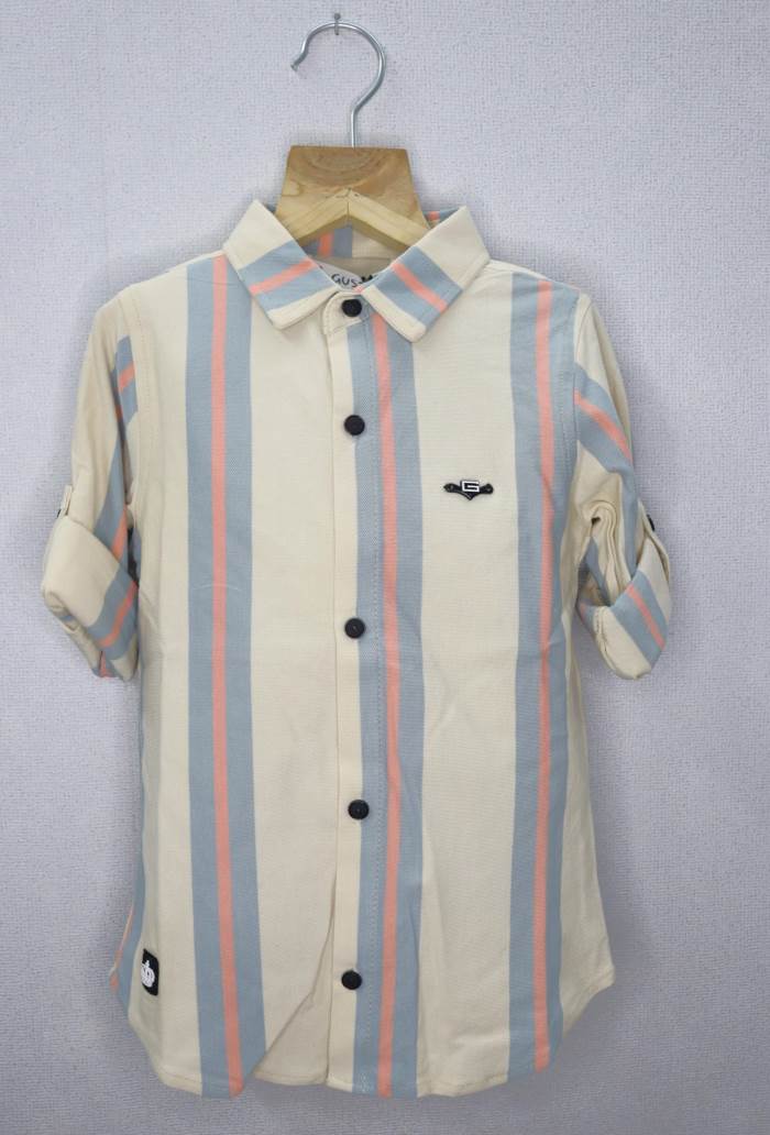 GUSTO BOYS FULL SLEEVES PARTY SHIRT 998/FAWN