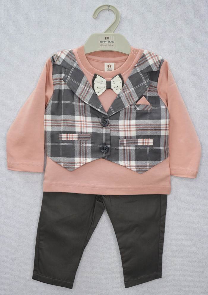 TOFFY HOUSE BOYS PARTY WEAR SUIT/SET TB22/ONION PINK