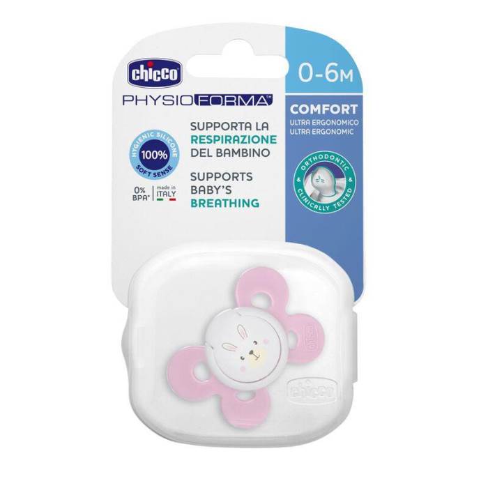 CHICCO Comfort Soother (0-6m) (Pink) (1 Pc)