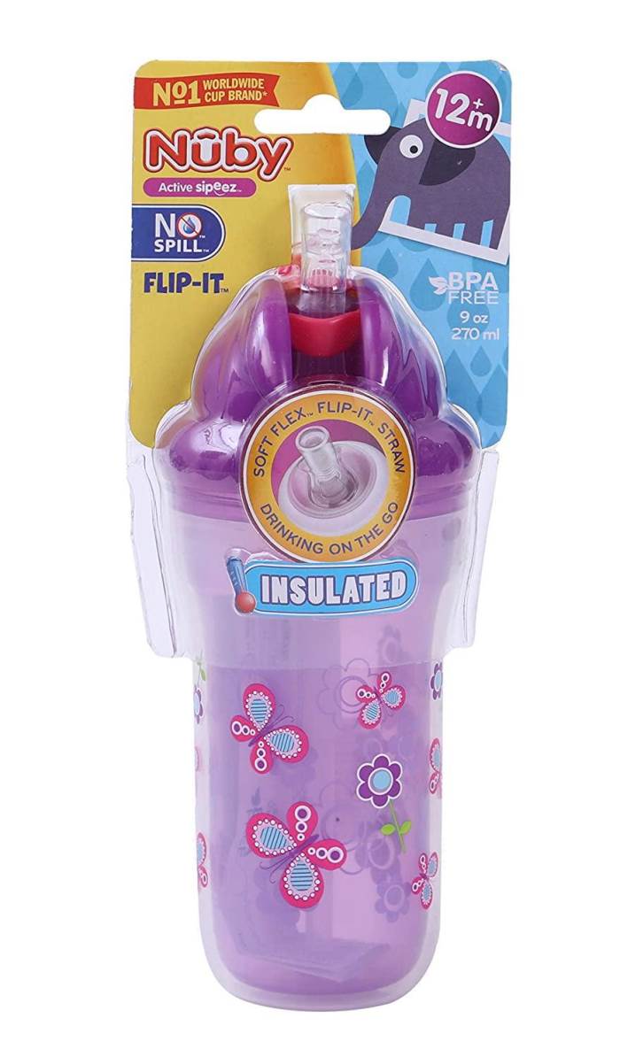 Nuby Insulated Flip-It Straw Active Sipeez 270ml