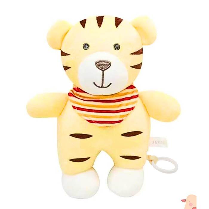 SMILE BABY TIGER SOFT PLUSH MUSIC TOY (SNTY54-Y) YELLOW