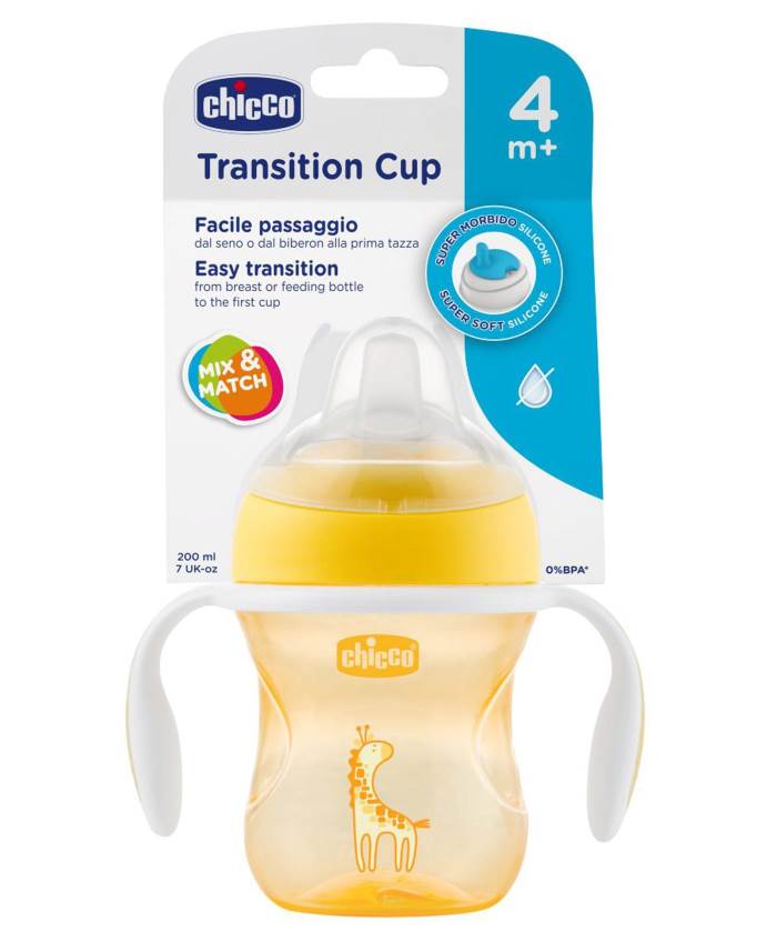 Chicco Transition Cup With Soft Silicone Spout  - 200 ml
