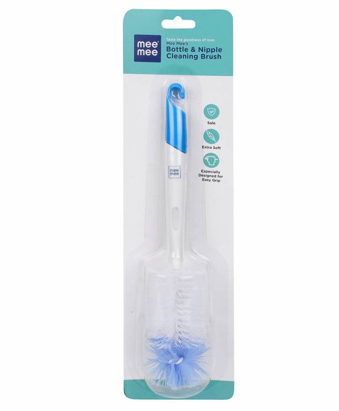 Mee Mee Bottle & Nipple Cleaning Brush (Blue)