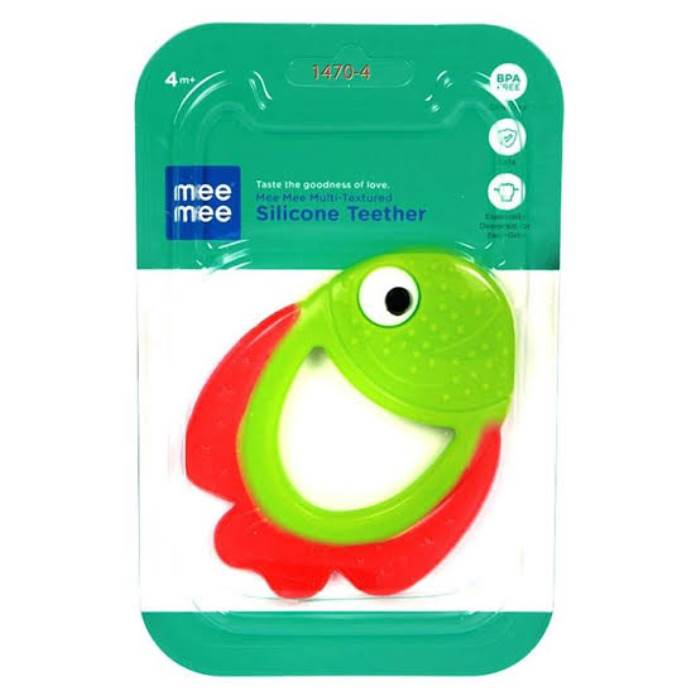Mee Mee Silicone Teether - Pink and Green