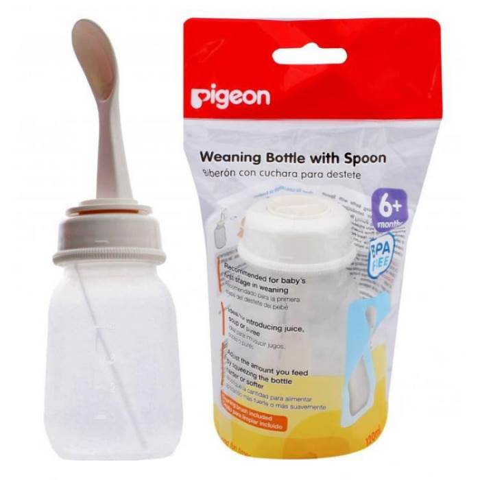Pigeon Weaning Bottle With Spoon - 120ml