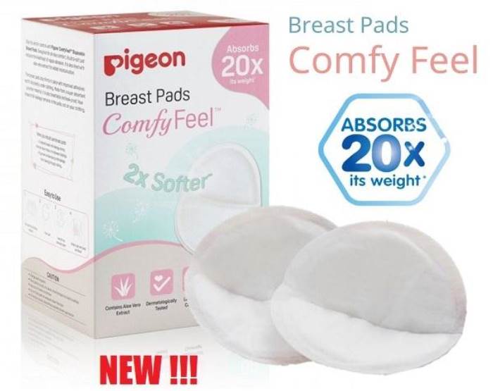Pigeon Breast Pads Comfy Feel -12 PCS, White (79151)