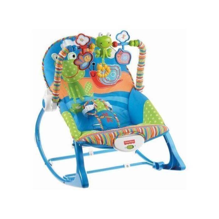 Fisher-Price Deluxe Infant to Toddler Rocker, Alpha Fun