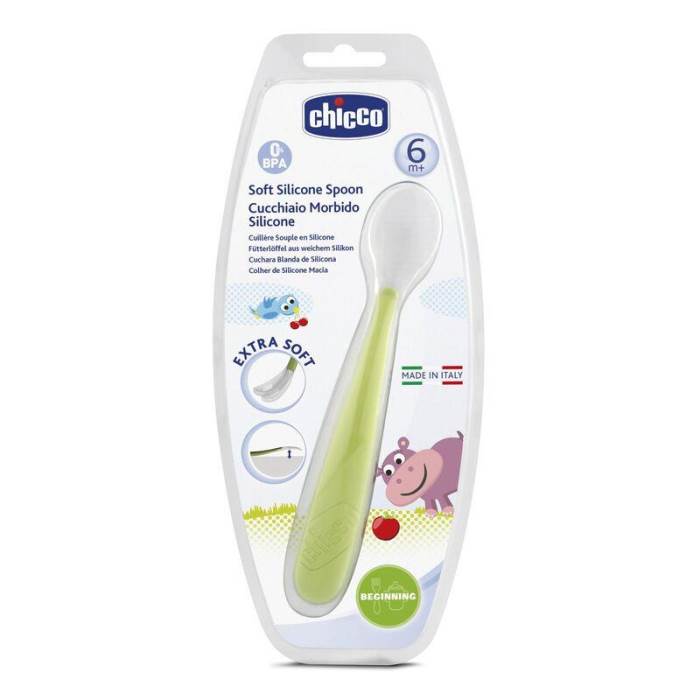 Chicco Soft Spoon (6m+) (Green)