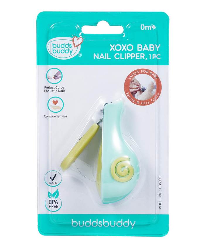 Buddsbuddy XOXO Baby Nail Clipper - Green Blue