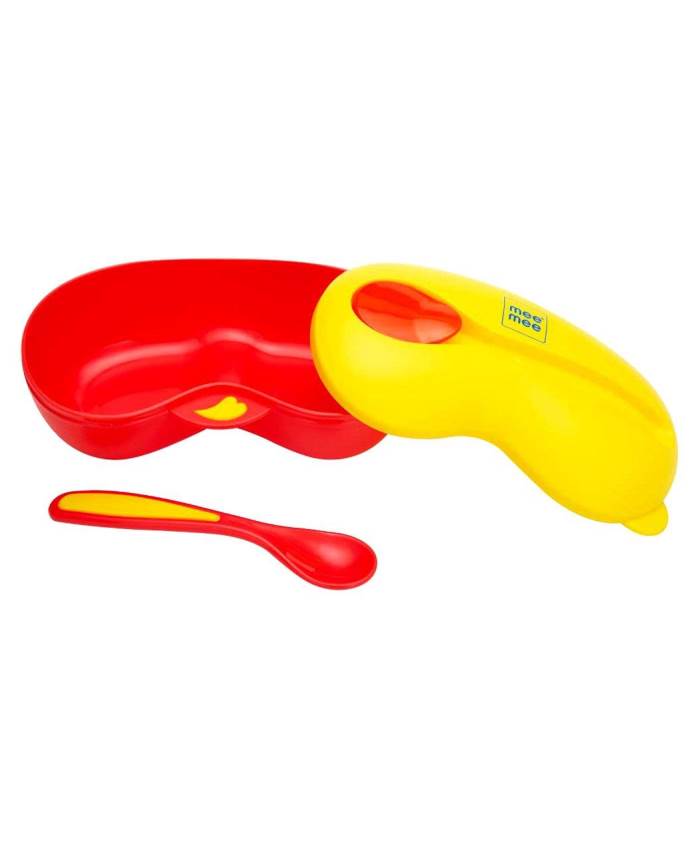 Mee Mee Air Tight Feeding Bowl With Spoon 