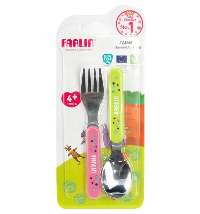 Farlin Spoon & Fork Set 4+ months BF-247 