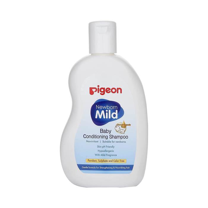 Pigeon Baby Conditioning Shampoo, for Newborns, Strengthens and Nourishes Hair, Enriched with Chamomile, Rosehip and Oli