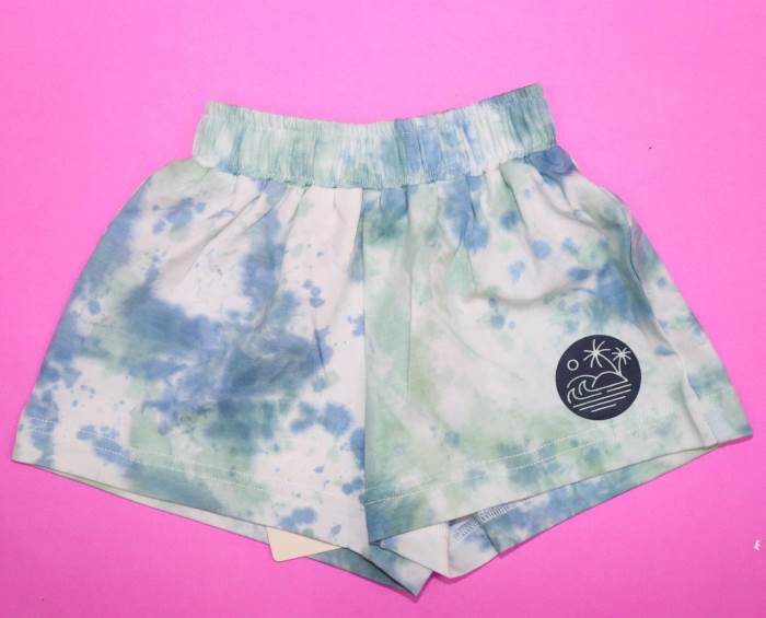 Orrigany Shorts Tie Dye - Multicolour(LIME)