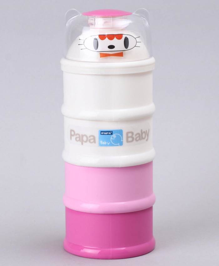 Papa Stackable 4 Compartment Milk Powder Container