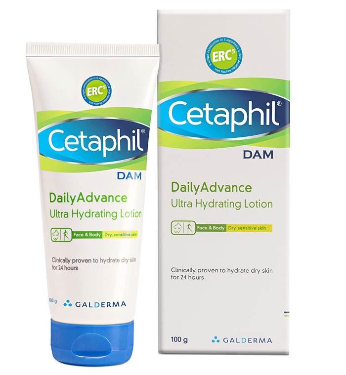 Cetaphil Daily Advance Ultra Hydrating Lotion for Dry/Sensitive Skin, Long Lasting Moisturizer for Face & Body, Multi