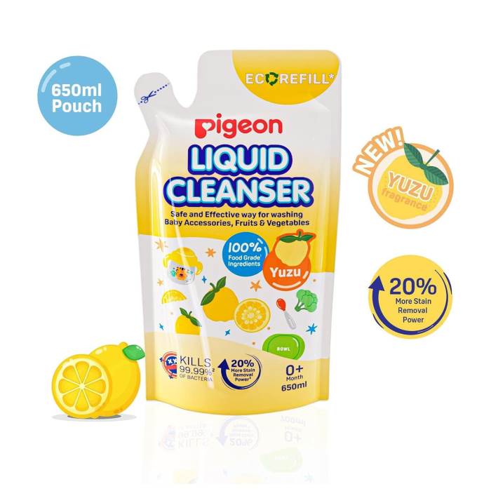 Pigeon Liquid Cleanser Yuzu Refill 650ml