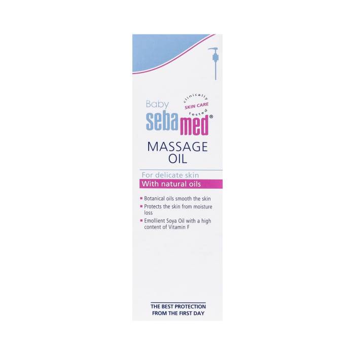Sebamed Baby Massage Oil 150ml| Contains Soya Oil & Vitamin F |Non greasy | Does not solidify