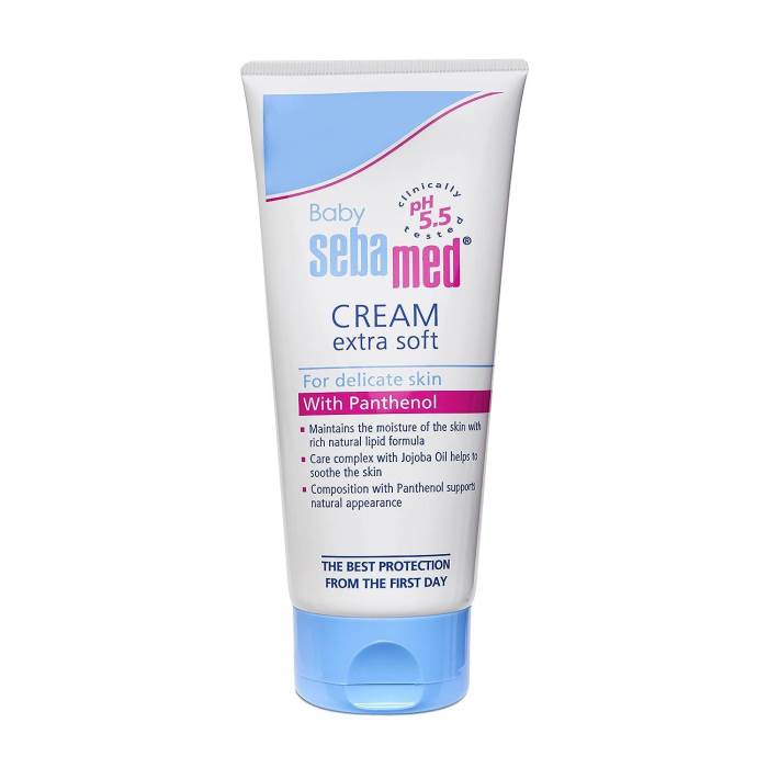 Sebamed Baby Cream Extra Soft 200m, 50ml|5Ph 5.5| Panthenol and Jojoba Oil|Clinically tested| ECARF Approved