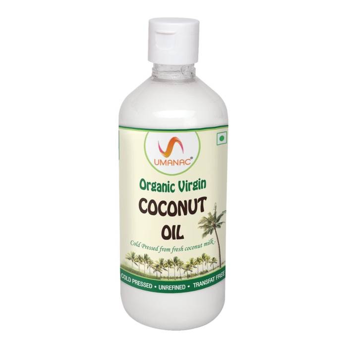 UMANAC Organic Virgin Coconut Oil Pet Bottle 500ml