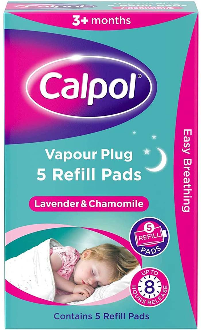 Calpol Vapour Plug Refill Pads, Lavender & Chamomile, 3+ Months, Pack of 5