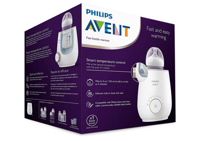 Philips Avent Fast Baby Bottle & Food Warmer with Smart Temperature Control and Automatic Shut-Off