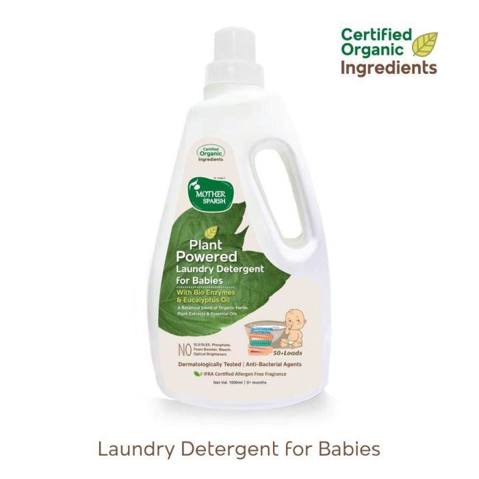 Mother Sparsh Plant Powered Laundry Liquid Detergent - 1000 ml