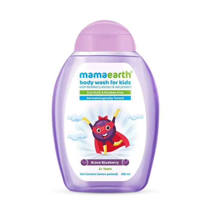 Mamaearth Brave Body Wash For Kids with (Strawberry & Oat Protein) - 300 ml