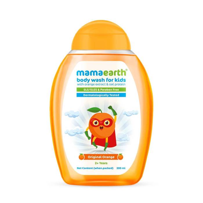 Mamaearth Brave Body Wash For Kids with (Strawberry & Oat Protein) - 300 ml